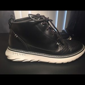Sperry black chukka boots size 9